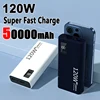 120W High Capacity Power Bank 50000mAh Fast Charging Powerbank Portable Battery Charger For Xiaomi  iPhone Samsung Huawei 1