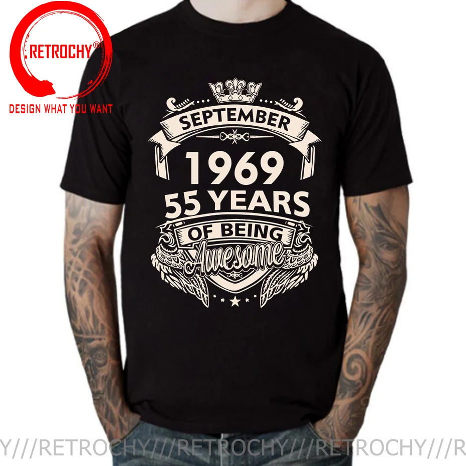 

Awesome Born In 1969 November September October December January Febuary March April May June July August T Shirt Birthday Shirt