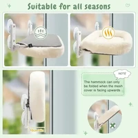 Cat Window Hammock Winter Sunbathing Bed Strong Suction Cup Foldable Hanging Cat Nest Glass Balcony Pet Supplies for Cats 3