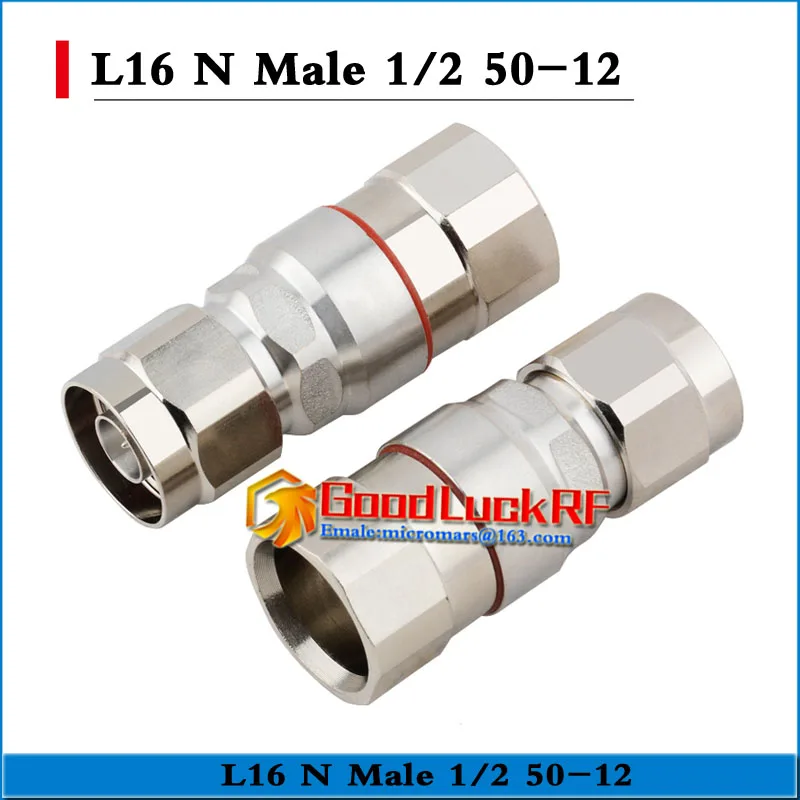 

1X Pcs L16 N Male Clamp Solder for 1/2" corrugated cable super flexible 50-12 RF connector Standard Andrew Brass RF Adapters