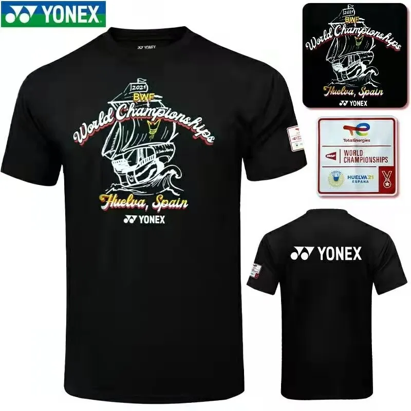 New Yonex badminton shirt YOB21160EX men's and women's quick-drying sports short-sleeved