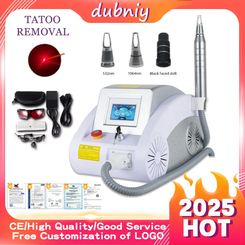 2000W Q Switched Nd Yag Laser 1320 1064 532nm Laser Tattoo Removal For Peeling Carbon And Pigmentation