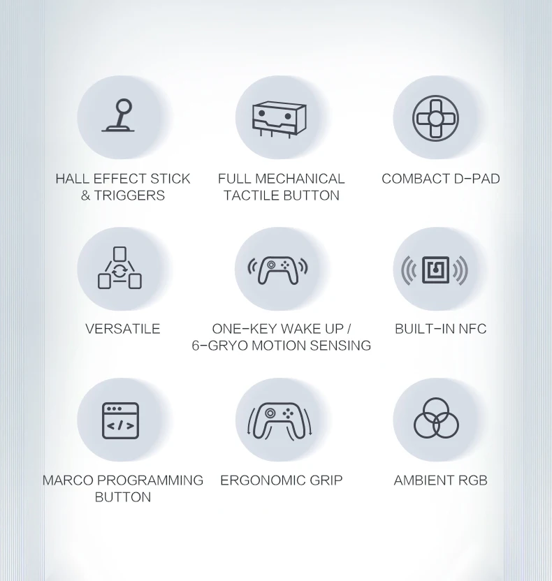 ThundeRobot-Gamepad inalámbrico G45 Pro, controlador de juegos de tres modos, Efecto Hall, NFC integrado para Switch, Windows, PC, STEAM TV