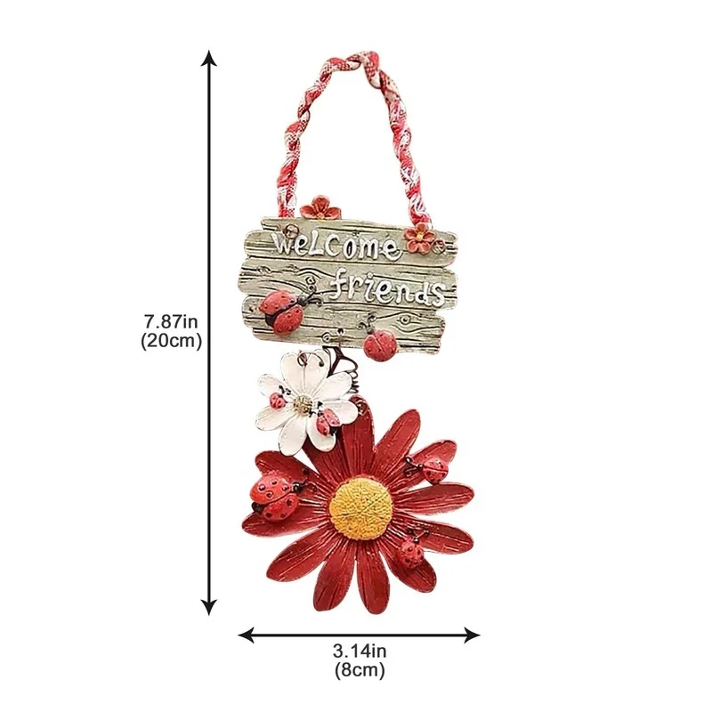 Seven-star Ladybug Sunflower Store Decoration Welcome Brand Home Warm Small Listing Garden Pendant Modern Pastoral Style