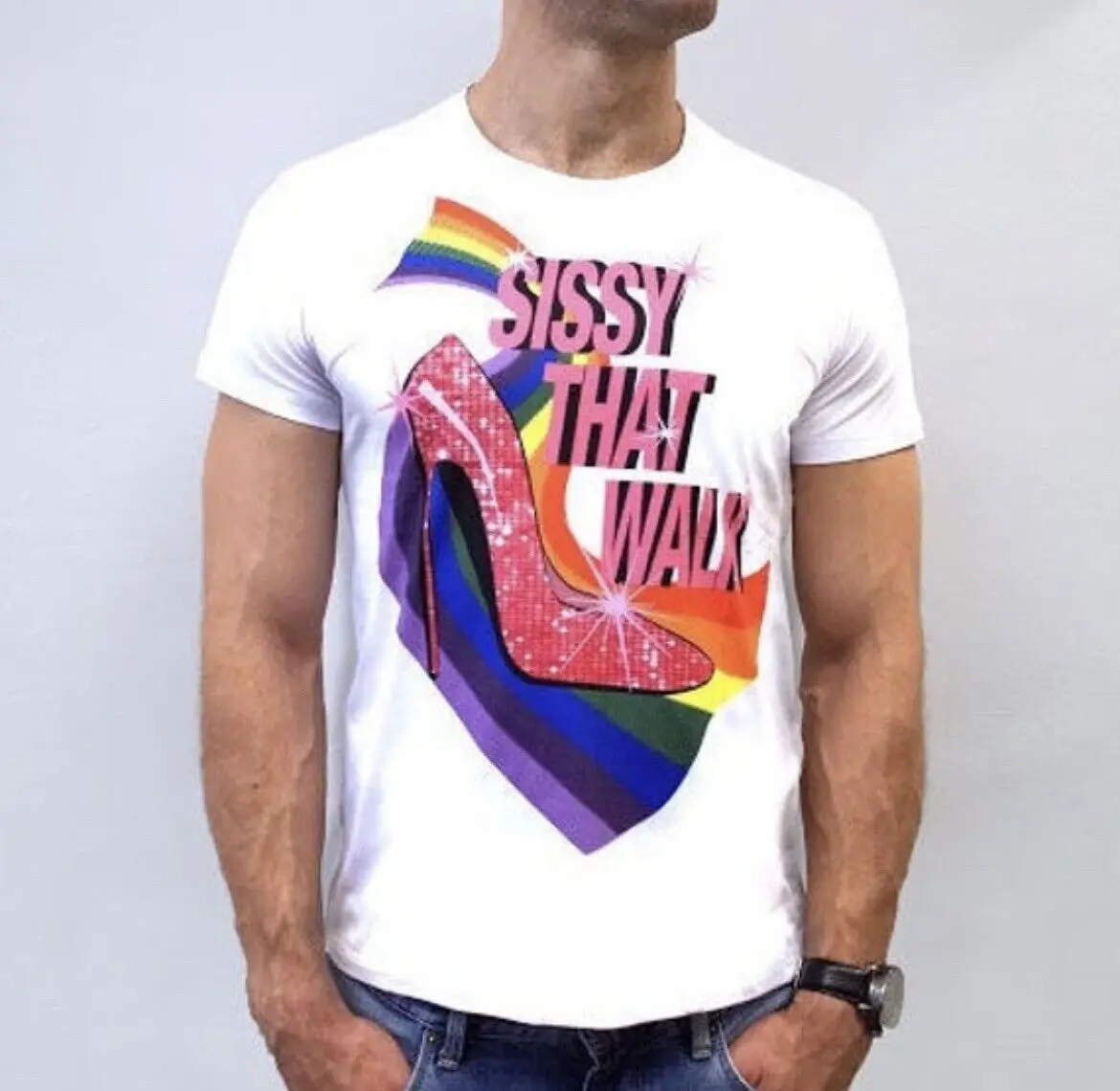 Rupaul Drag Race, футболка унисекс с надписью «sасси That Walk», новая/запечатанная