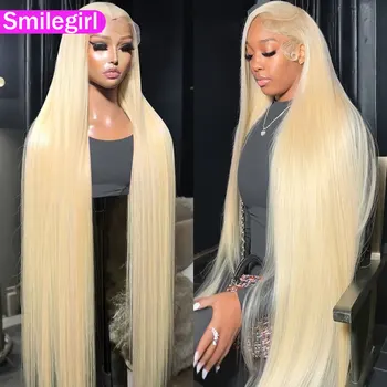 220% Density 613 Blonde Lace Front Wigs Straight Human Hair 13x6 13x4 Hd Lace Frontal Wig Pre Plucked Brazilian For Women 1
