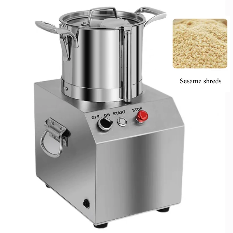 

Commercial Vegetable Cutter Chopper Machine Food Grade Bowl Restaurant Hotel Use-for Garlic Peanut Capsicum