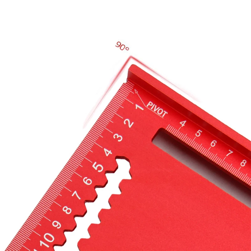 Kapro 7/12 인치 삼각형 눈금자 두꺼운 알루미늄 합금 Swanson Speed ??Square Metric Joiner 목공 용 각도 마킹 게이지