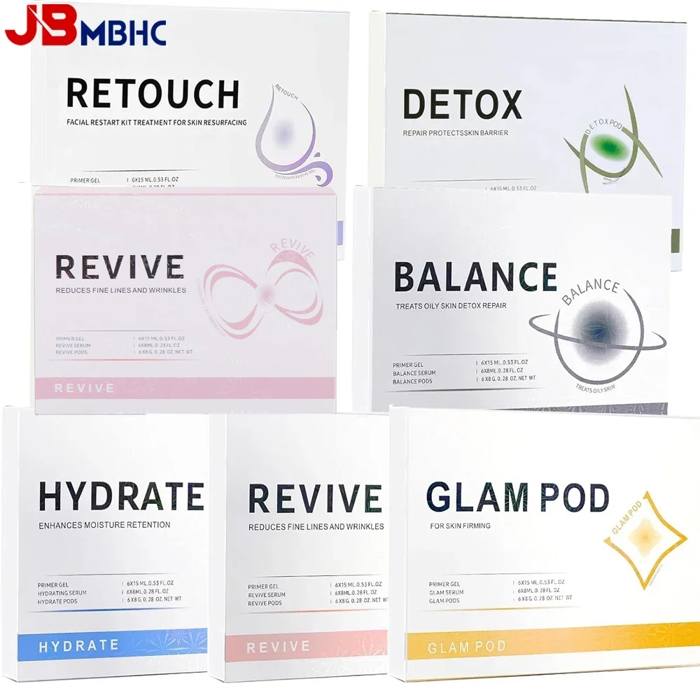 CO2 Pod Glam Pod Serum Kit Oxygen Bubble Machine Facial Spa Revive Pods Aqua Facial Machine Skincare CO2 Serum Glam co2 serum kit