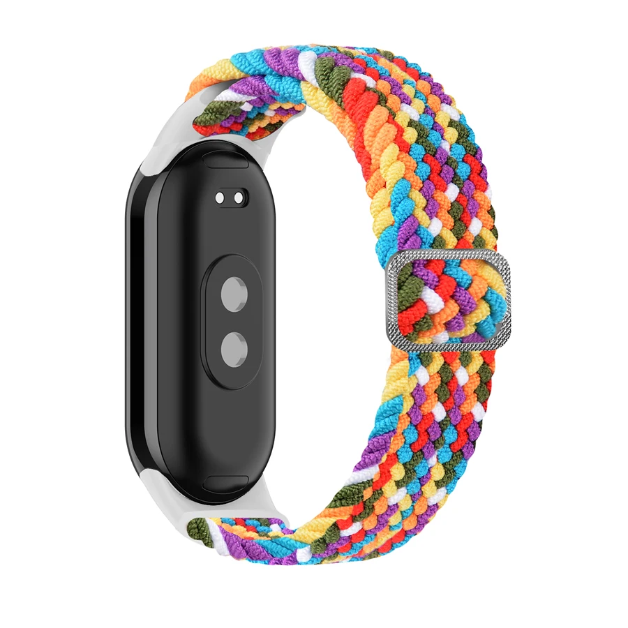 Elastic Nylon Braided Loop Adjustable Buckle Strap - Versatile Replacement Bracelet