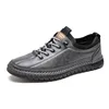 Casual Men's Shoes Loafers Flat Walking Shoes for Men Comfortable Slip on Sneakers Handmade Soft Sole Work Shoes Retro Footwear 6