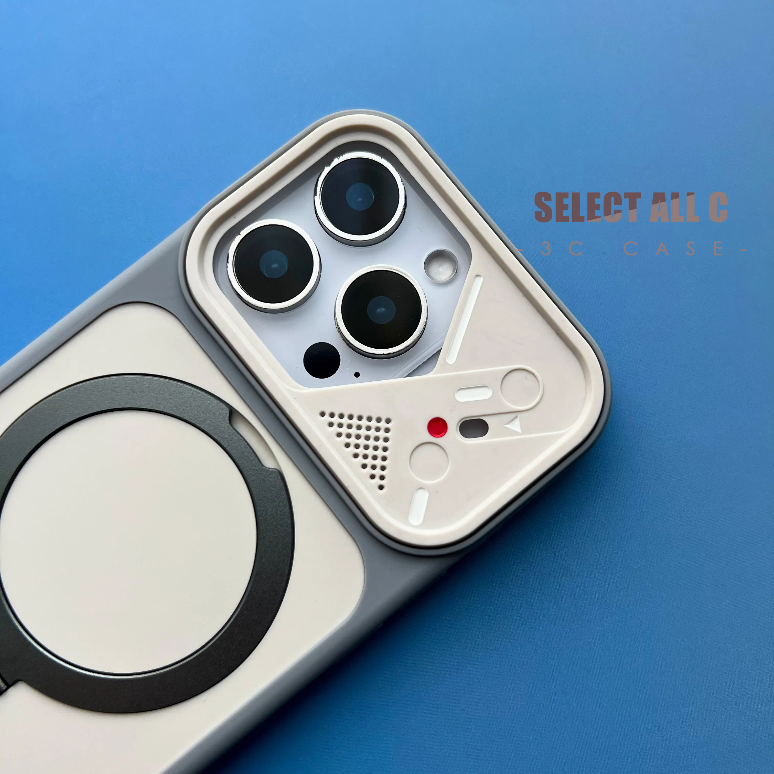 รูปสินค้า เคสแม่เหล็ก Magsafe พร้อมขาตั้ง iPhone 17 Pro Max