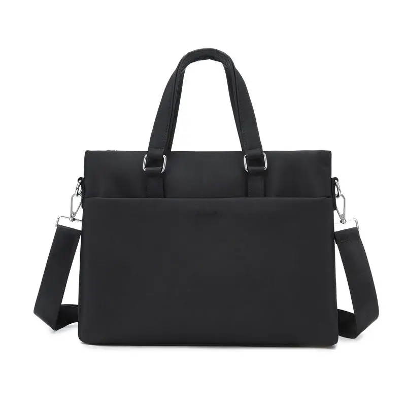 

Men's office business handbags 14 inches laptop briefcase slanting shoulder shoulder conference large capacity file bag