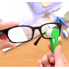 Herramientas de limpieza de gafas, Mini limpiador de gafas multifuncional portátil, cepillo de dos lados, limpiador de microfibra