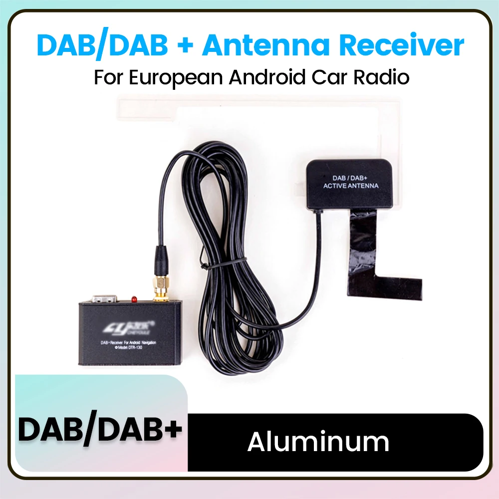 

Универсальный Европейский автомобильный радиоприемник DAB + цифровой радиовещающий приемник Android-Навигационный тюнер DAB антенна Аудио сигнальный приемник