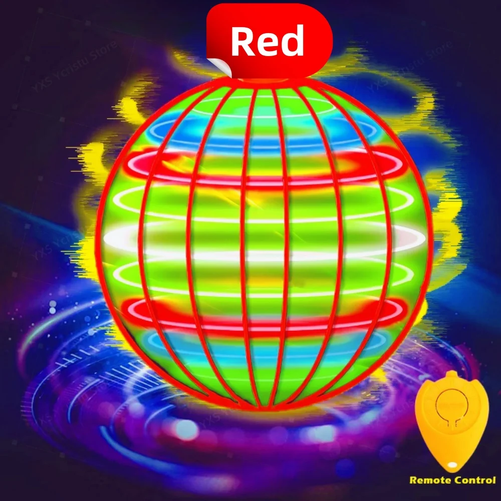 Latająca kula bumerang zabawki Spinner sterowanie ręczne dron 360 ° obracający się Mini UFO z lampkami LED dla dzieci śmieszne prezenty urodzinowe