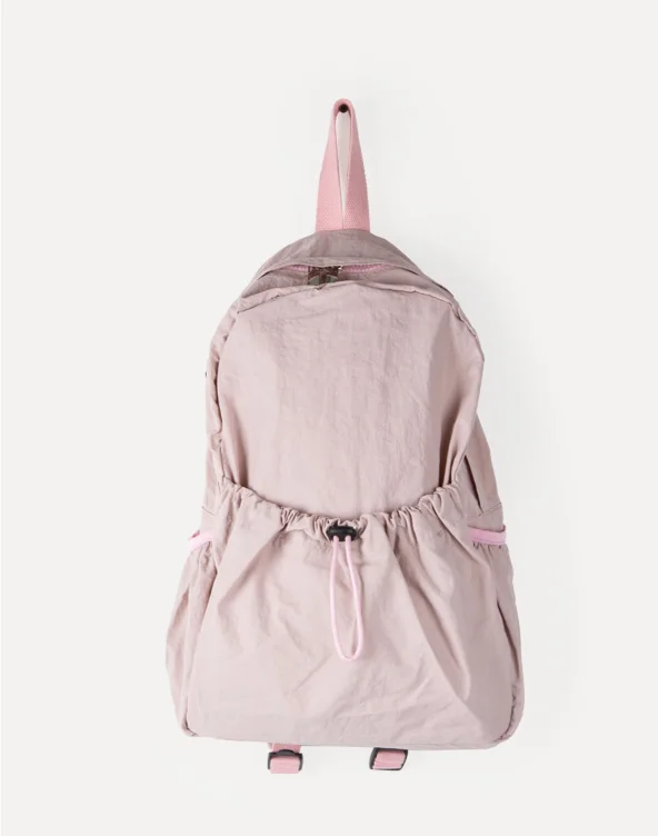 Koreanische Nische Instagram wasserdichter Nylongewebe-Rucksack mit Kordelzug für Damen, vielseitig, leicht, große Kapazität für Studenten_voghion.com