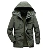 2023 New Men Winter Fleece Warm Detachable Hooded Jacket Men Business Casual Large Size Outdoors Windproof Work Jacket Male Coat 1