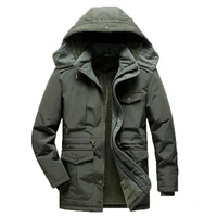 2023 New Men Winter Fleece Warm Detachable Hooded Jacket Men Business Casual Large Size Outdoors Windproof Work Jacket Male Coat 1