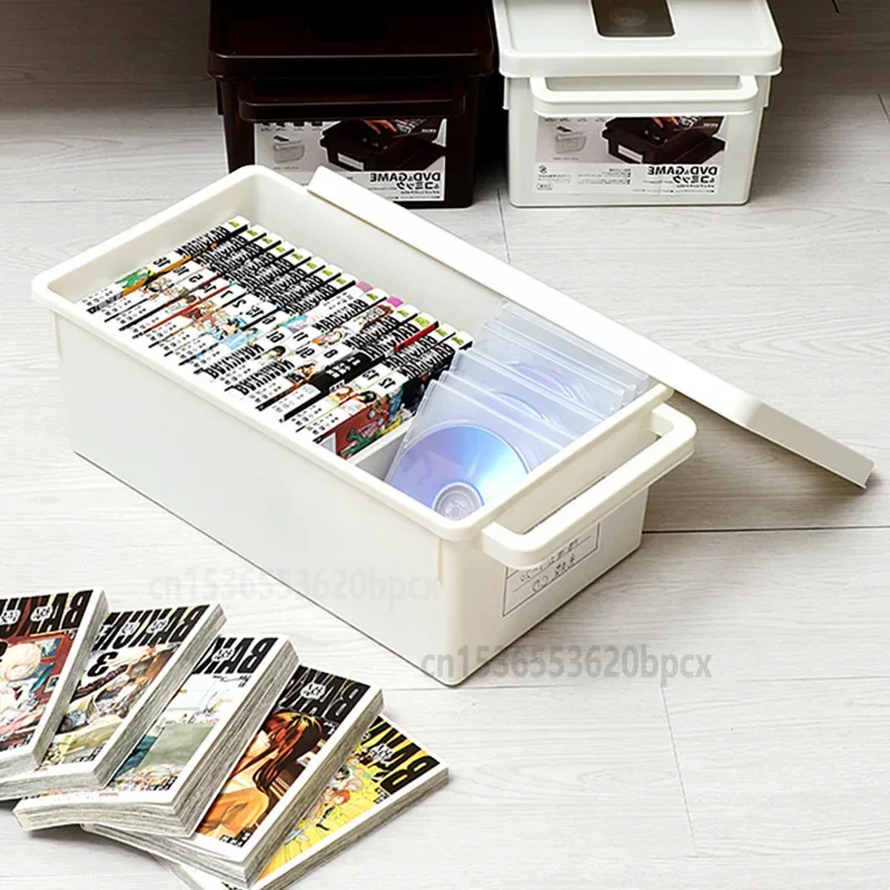 Japanese style Dvd Disc Dust Storage Box with Viewable window CD Disc Box PS4 Storage Game Rack