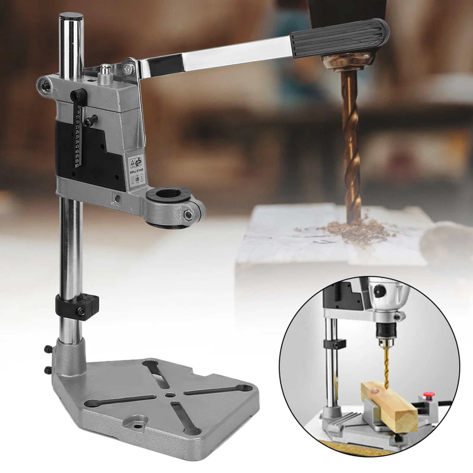 Universal Electric Drill Stand Bench Clamp Drill Press Stand Workbench Repair Tool for Drilling TOP Drill Bench Stand: 3 - 5 Days Free Delivery only UK