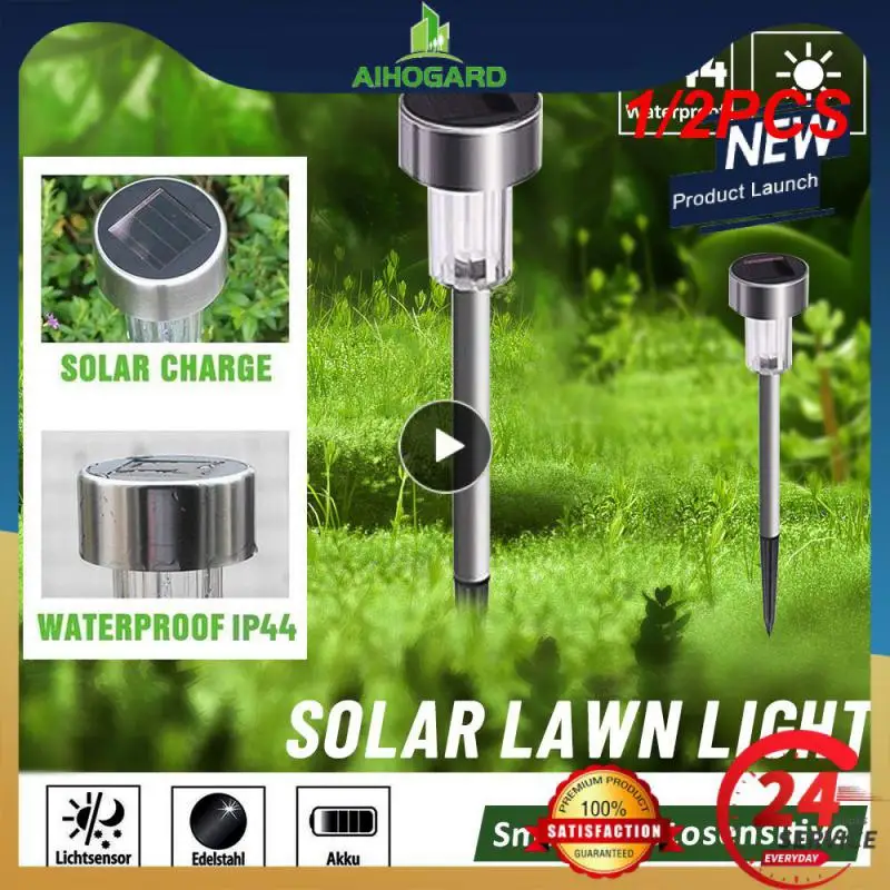 

1/2PCS 12Pack Solar Garden Light Outdoor Solar Powered Lamp Lanter Waterproof Landscape Lighting For Pathway Patio Yard Lawn