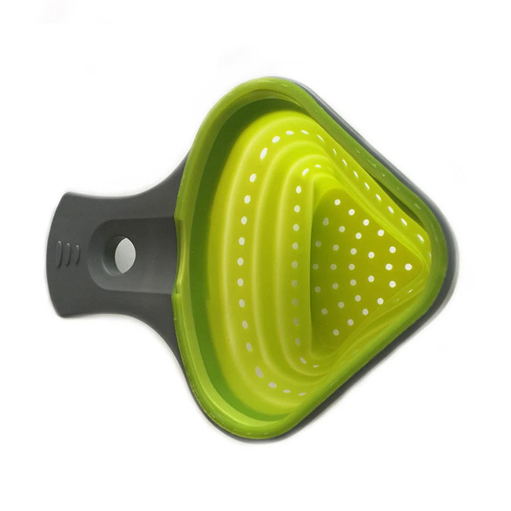5PCS Pasta Tools Foldable Silicone Colander Strainers Kitchen Strainer Spaghetti Net Cooker Basket Colander Kitchen Baking Tools