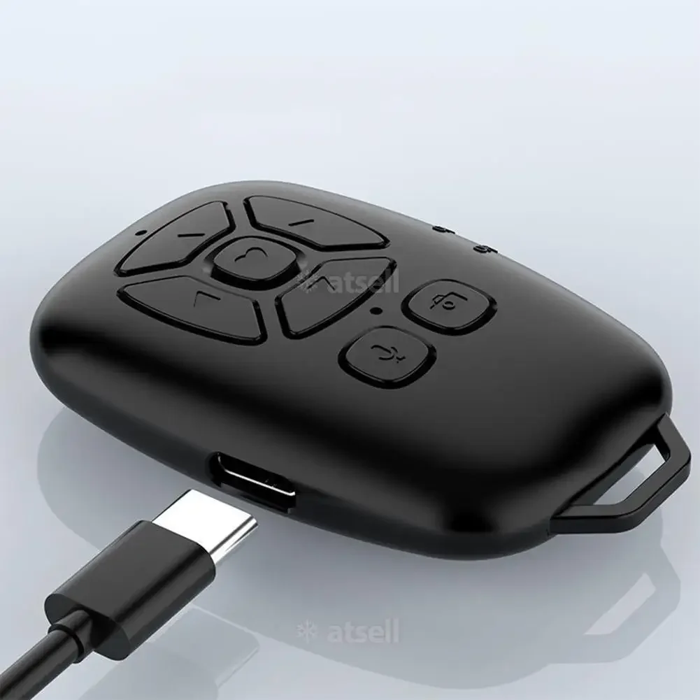 Universal Mobile Phone Bluetooth-compatible Remote Control Button Selfie Camera Shutter For E-book Turn Page