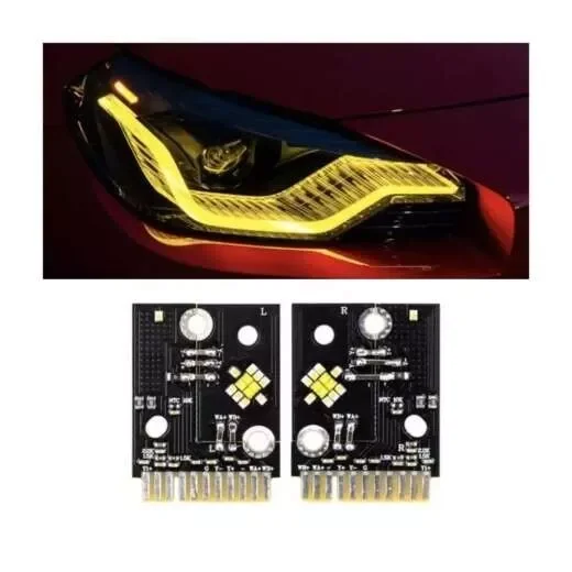 1쌍 노란색 광원 DRL 칩 12160010070   BMW G87 G42 M2 M240I 22-24 전면 헤드라이트 LED 보드 63115A043C5 63115A043C6