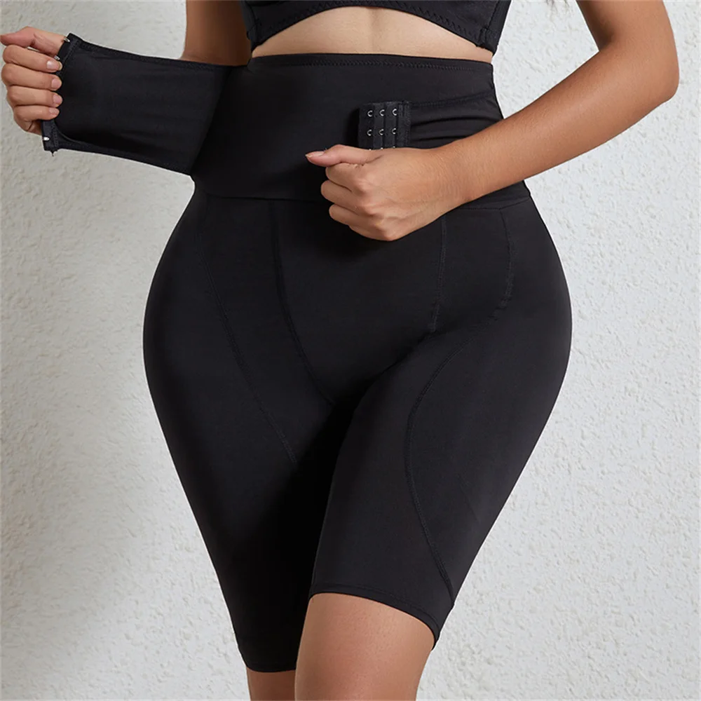 Full crotch underwear women's bottom beauty hip beauty hip lift pants body high waist belly compression pants Sponge cushion fak