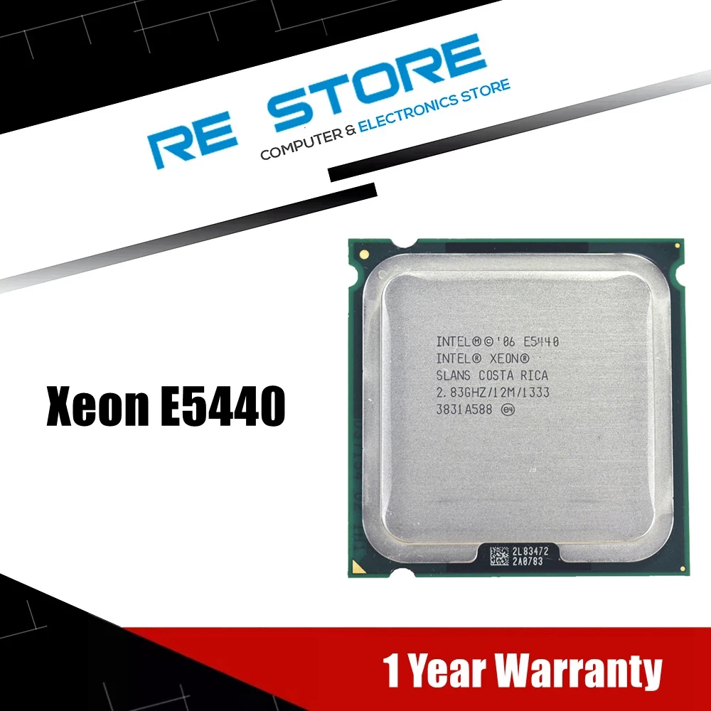 Used Xeon E5440 2.83GHz 12MB Quad-Core CPU Processor Works on LGA 775 motherboard