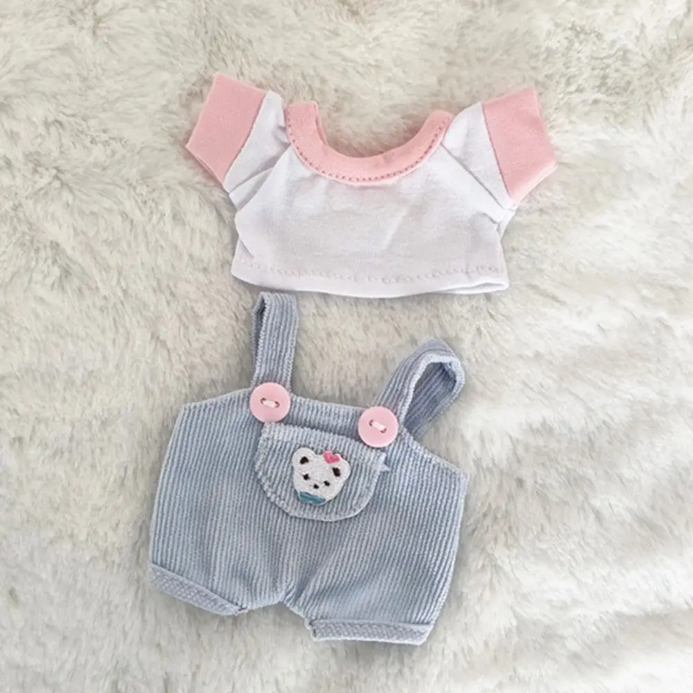 1 Set 6 Colors T-shirt Suit 1/12 Dolls Clothes T-shirt Clothes 20cm Doll Clothes Fashion Cotton Pants 15cm/20cm Doll Trousers