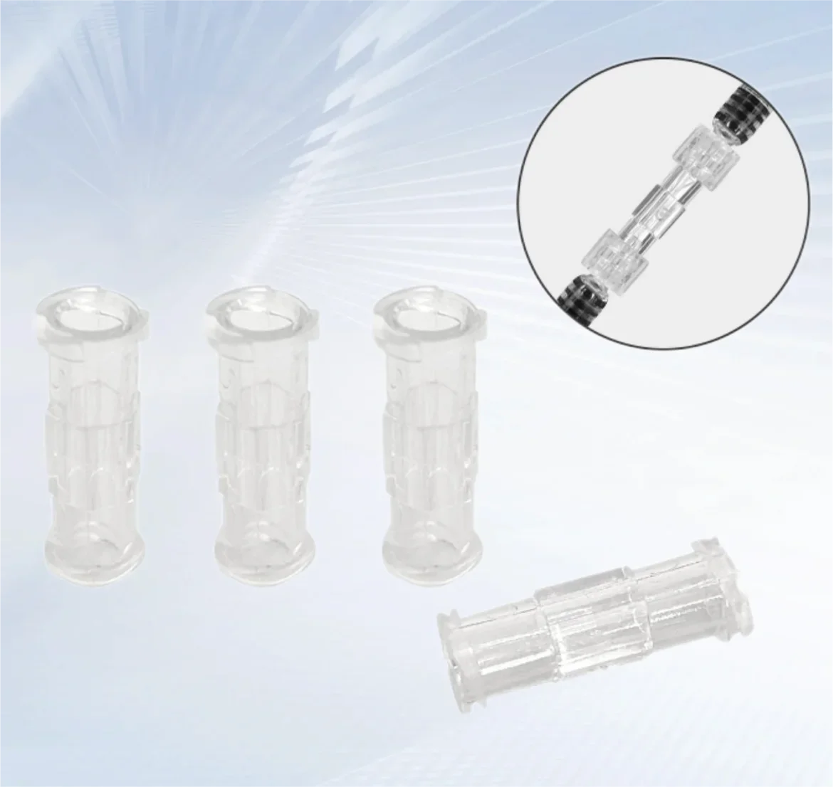 Syringe Thread Conversion Adhesive 10/50 /100Pcs Luer Syringe Connector Transparent For Pneumatic Parts Leak Proof