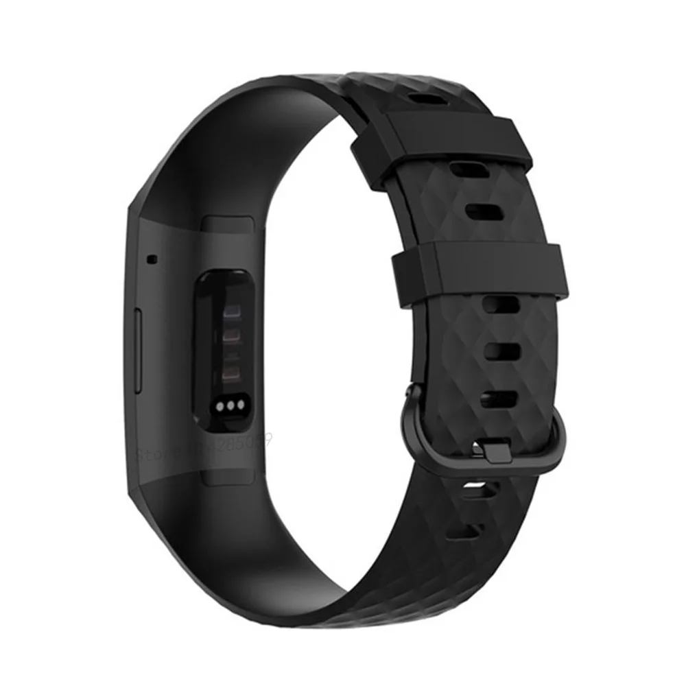 Fitbit Charge 4용 실리콘 스트랩 밴드 Fitbit Charge 3 SE Charge4 3용 팔찌 교체용 손목 밴드 Smartwatch 액세서리