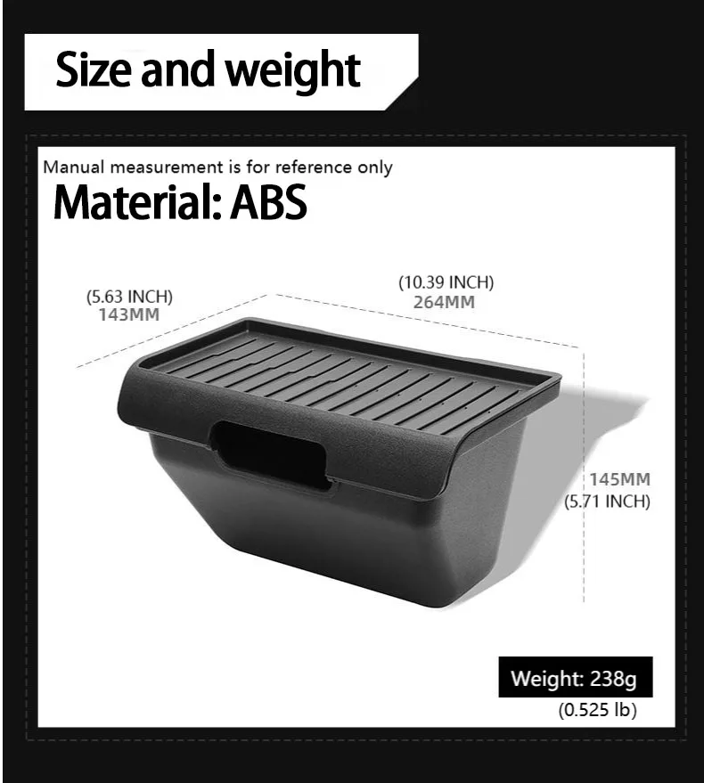 For Tesla New Model Y Juniper 2025 Under Seat Storage Box Rear Middle Storage Bi