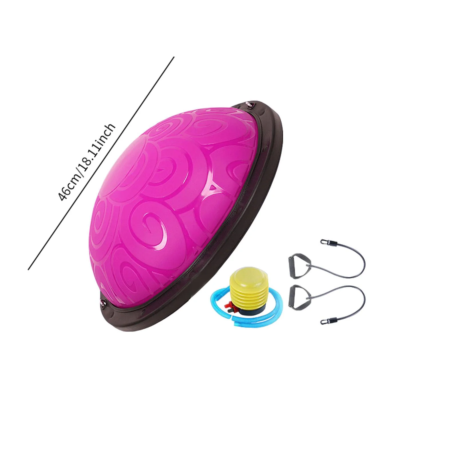 Balance Ball 18 inch Half Ball Sport Balance Core for Fitness Yoga Gym