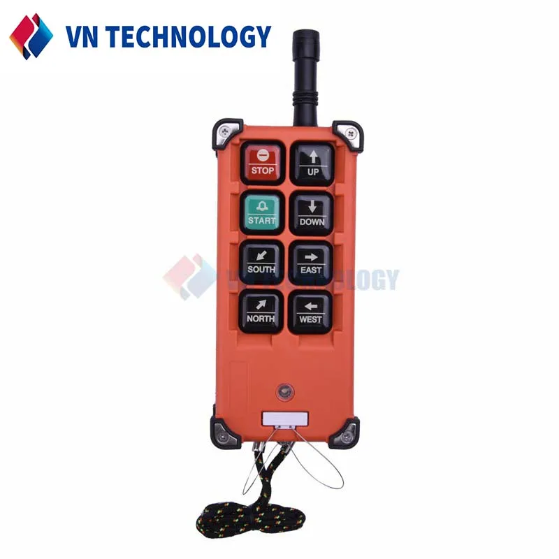 F21-E1B Wireless industrial remote control 6 button suitable for 12V~440V lifting motor, crane remote control and receiver