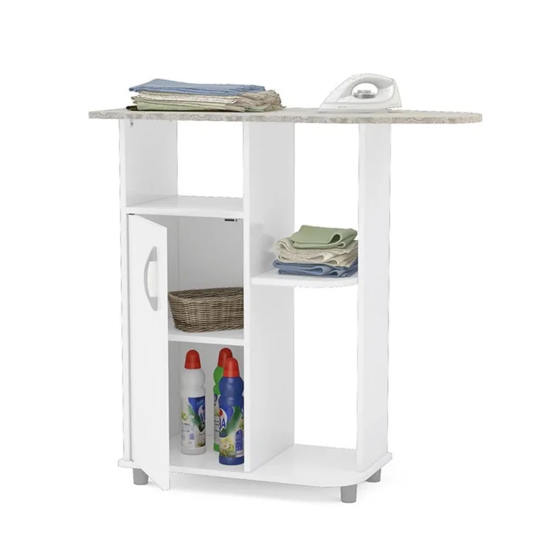 

Boahaus Berlin Ironing Cabinet, Manufacturerd Wood with Melamine Veneer, for Laundry Room Ironing Boards
