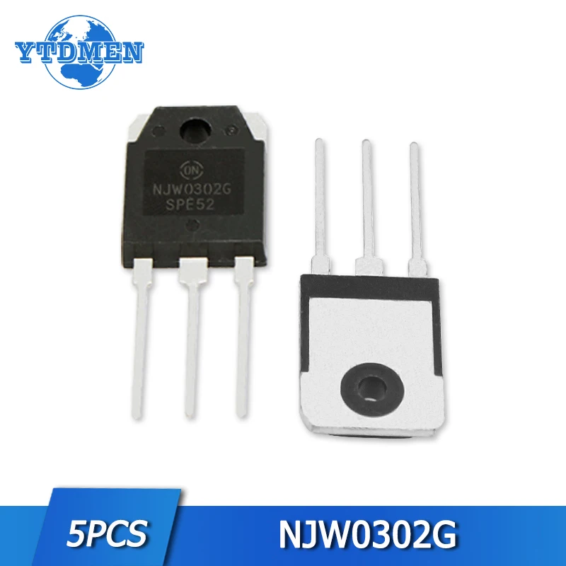 5 pçs njw0302g transistor conjunto 250v 15a pnp TO 3P kit de