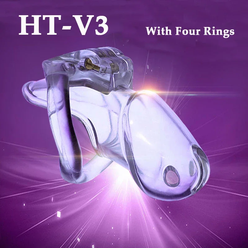Penis Chastity Cage Chastity Lock Sex Toy Chastity Cage Accessory Mini HT-V3 With Four Size