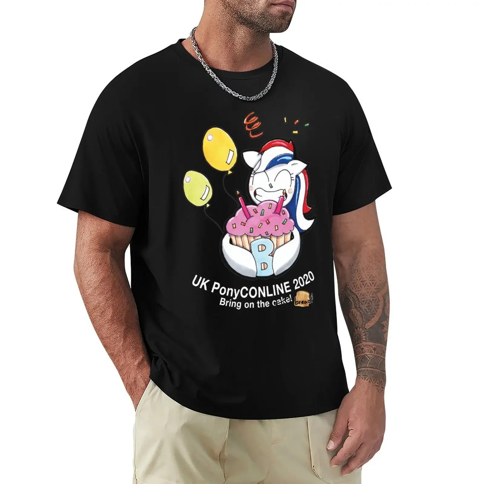 

UK PonyCon UK PonyCONLINE 2020 with BREAD T-Shirt vintage clothes t-shirts man t shirt for men