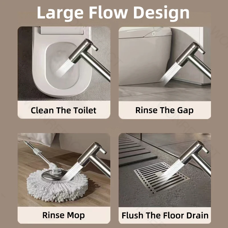 Shower Water Hose Bathroom Recoil Garden Water Hose Flexible Curly Water Hose Retractable Self Coiling Hoses Spray Nozzle