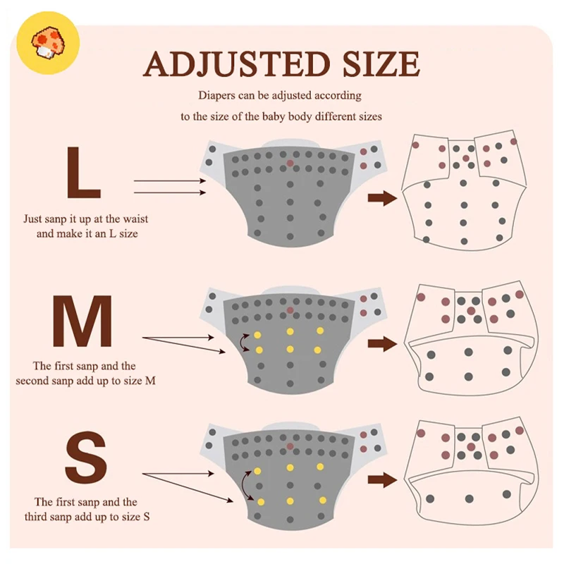 Cloth Diapers Waterproof Diapers Baby Training Pants Reusable Cartoon Pattern Breathable Nappies Toilet Training Pants