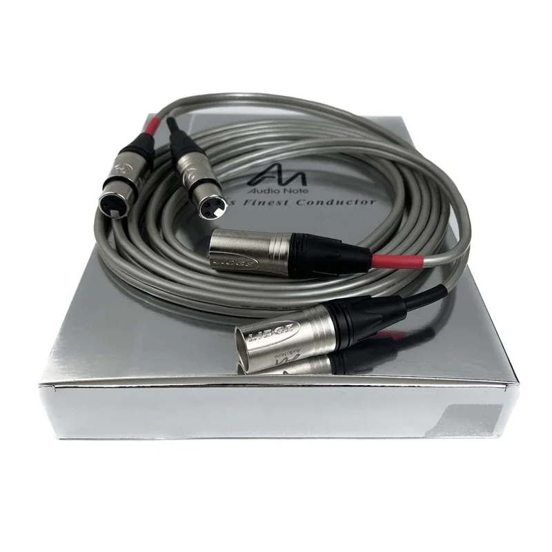 

Hi-end Audio Note AN-Vx XLR сбалансированный кабель, твердый сердечник, серебро 99.99% пробы, Hi-Fi аудио кабель «штырь-гнездо» с коробкой