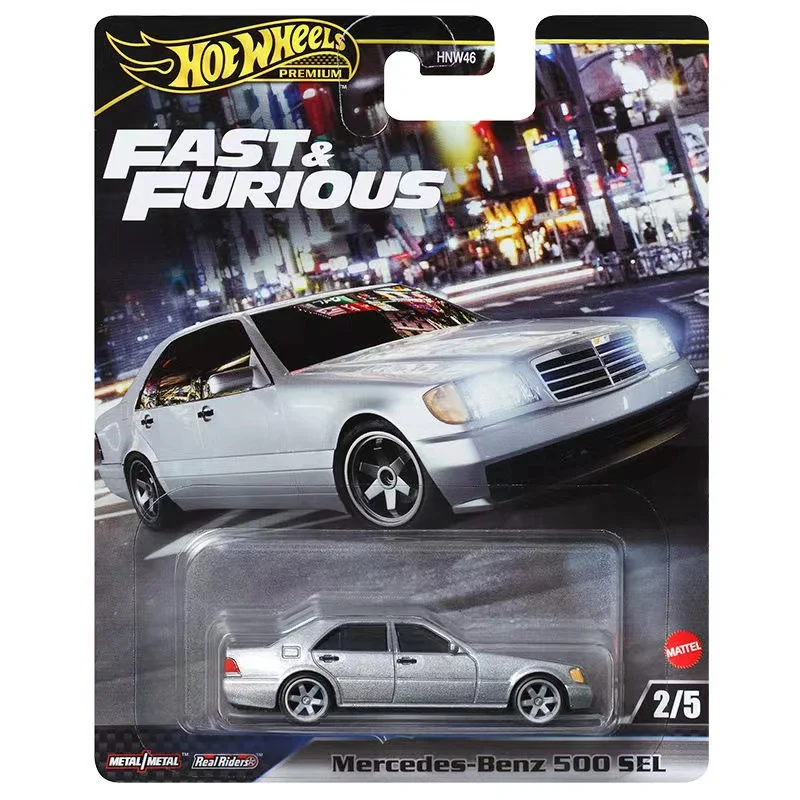 2024 Hot Wheels Premium Fast & Furious Porsche 911 Carrera Mercedes-Benz 500 Toyota Land Cruiser 1/64 Car Model Toy HNW46 3