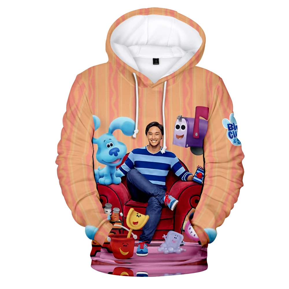 Blue's Big City Adventure Hoodie New Movie Unisex Long Sleeve Woman Man Hooded Sweatshirt Harajuku Streetwear 3D Clothes
