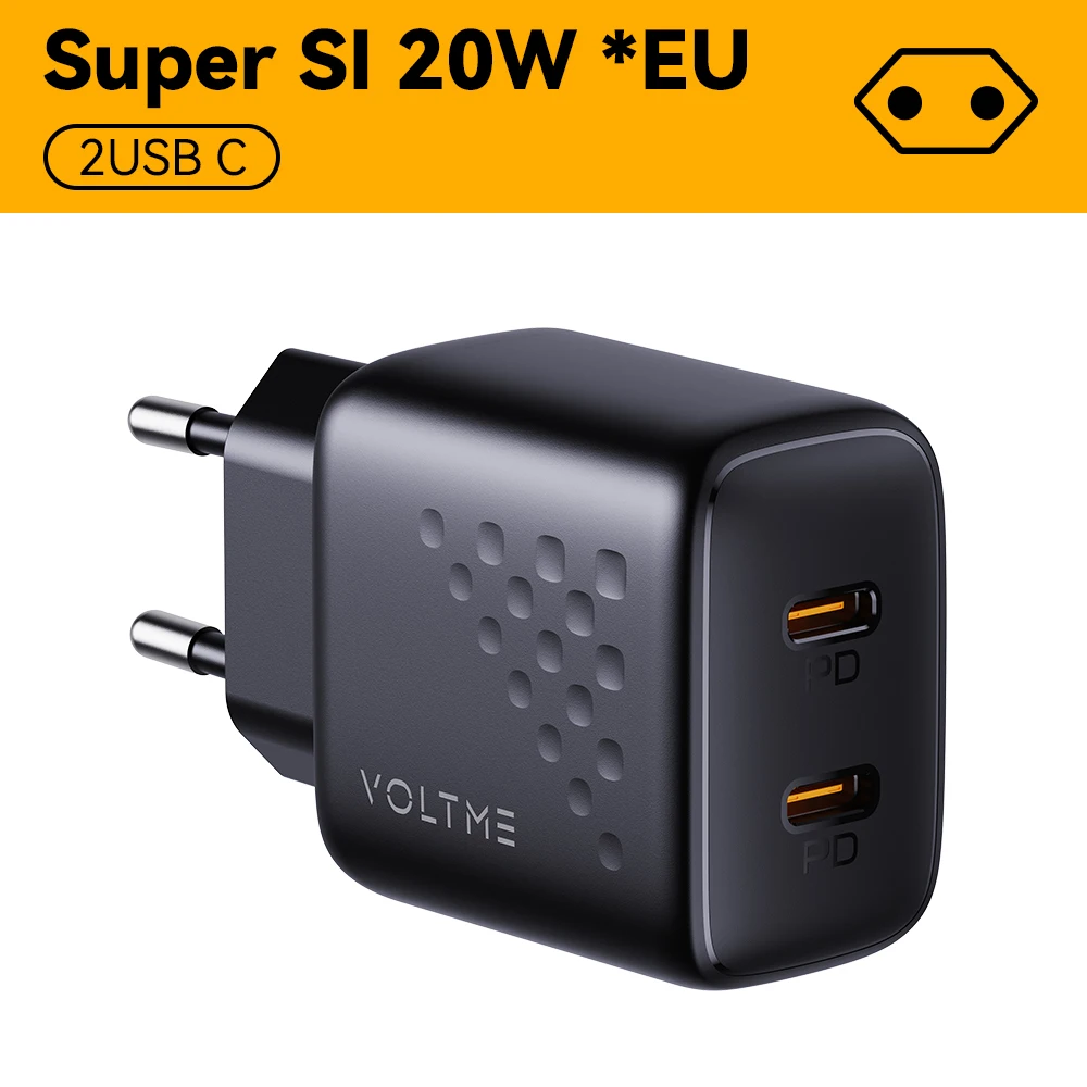 20W EU Plug Black