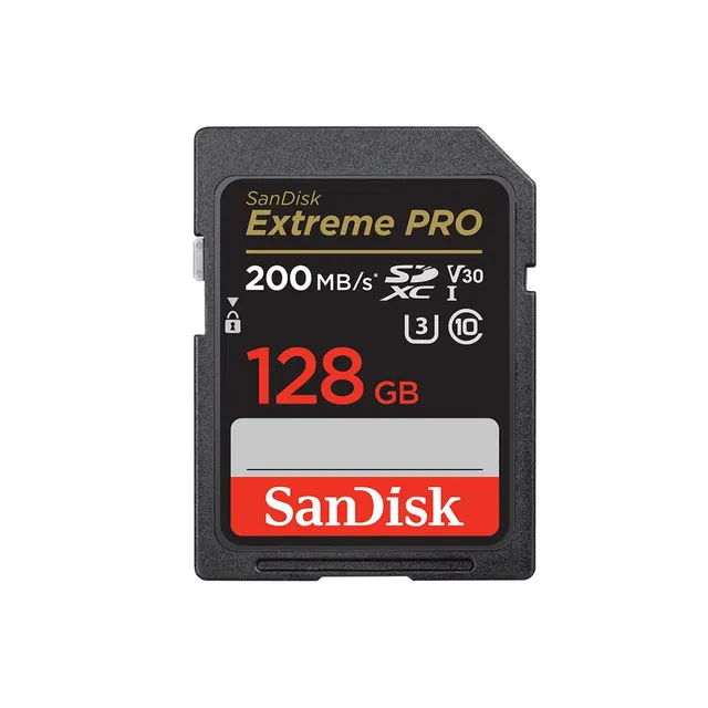 SanDisk Extreme PRO SD Card: 256GB-128GB, 4K