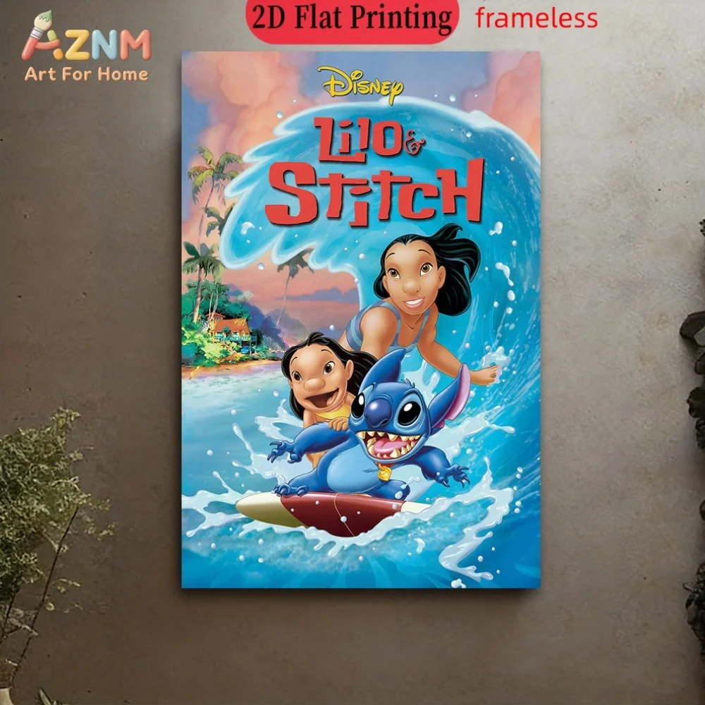 Lilo & Stitch Disney Affiche Murale 2D Sans Cadre Décoration