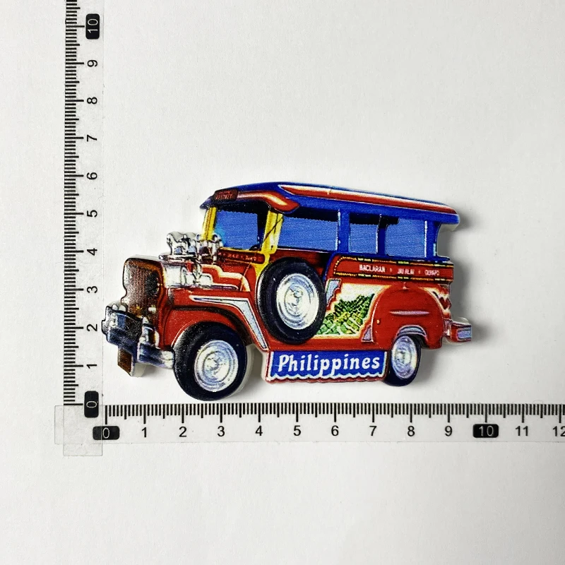 Philippines Souvenirs Home decoration Creative classic car 3D stereo refrigerator sticker collection arts and crafts gifts